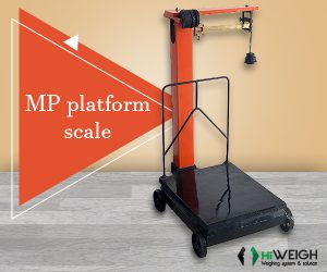 Weighing platform scale