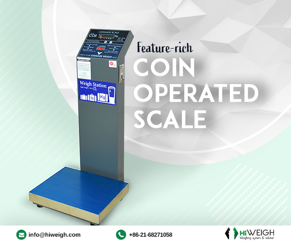 Feature-rich Coin Operated Scale for Proper Measurements - HIWEIGH