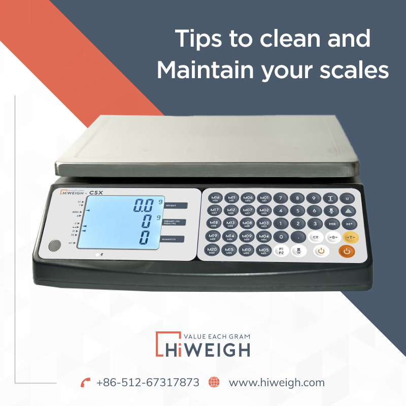 Keeping your food scales clean