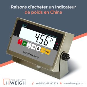 Indicateur de poids en Chine