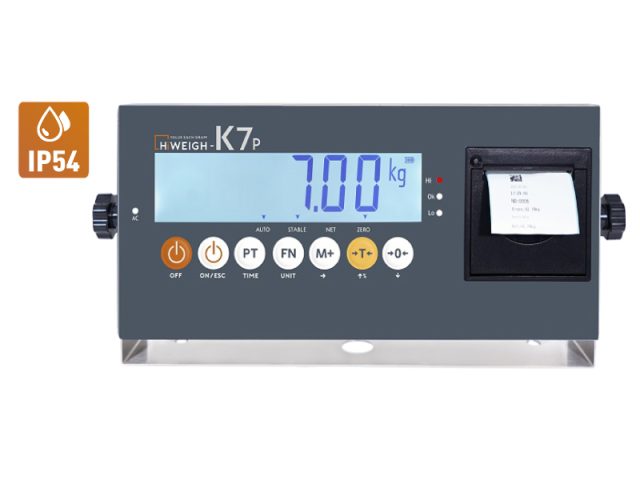 Stainless steel indicator with built-in printer